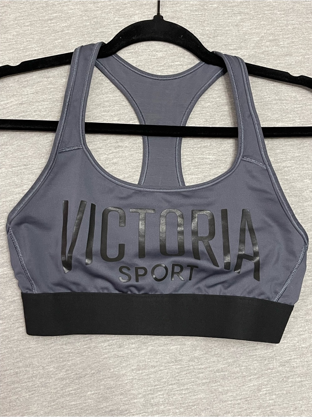 Victoria Secret Sport Gray Racerback Sports Bra